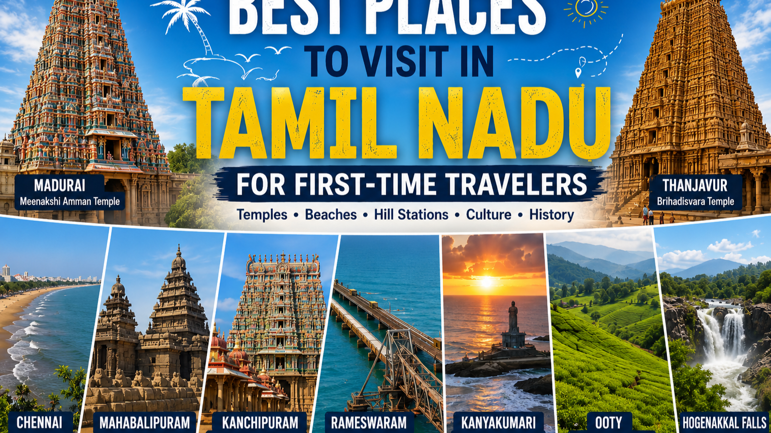Best Places to Visit in Tamil Nadu for First-Time Travelers
